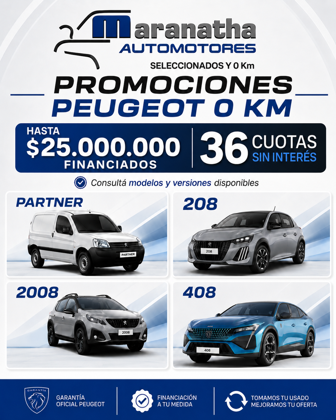 Promoción Peugeot 0 km